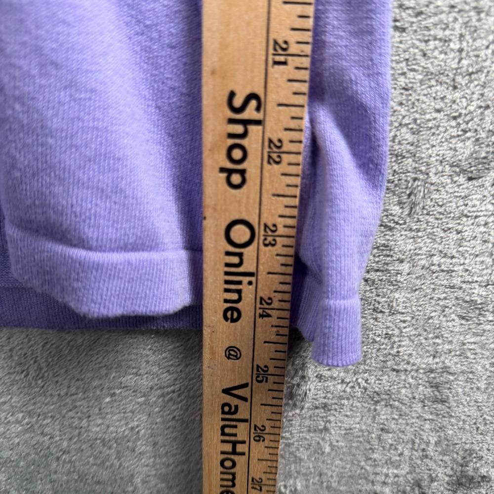 Lilly‎ Pulitzer Purple Bow Sleeve Sweater Size S Preppy Girly Casual Resortwear - Picture 9 of 10